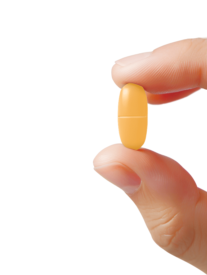 hands + pill